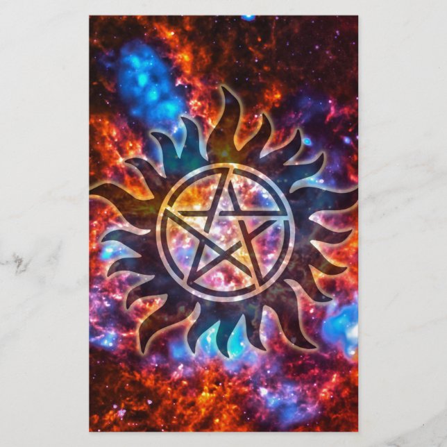 Cosmic Pentagram Stationery (Front)