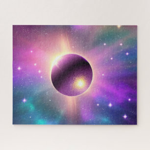 Cosmic Perfect Purple Sphere Orbiting the Universe Jigsaw Puzzle