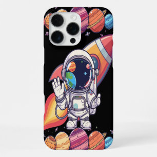 Cosmic Phone Black Case Space Themed Planets 