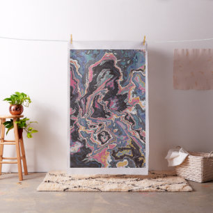 Cosmic Pink Marble Fusion Fabric