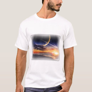 Cosmic Planet Horizon Basic T-Shirt