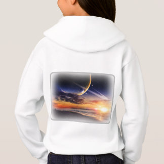 Cosmic Planet Horizon Kids Pullover Hoodie