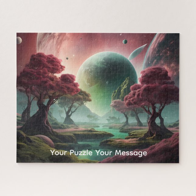 Cosmic planets & colourful worlds jigsaw puzzle (Horizontal)