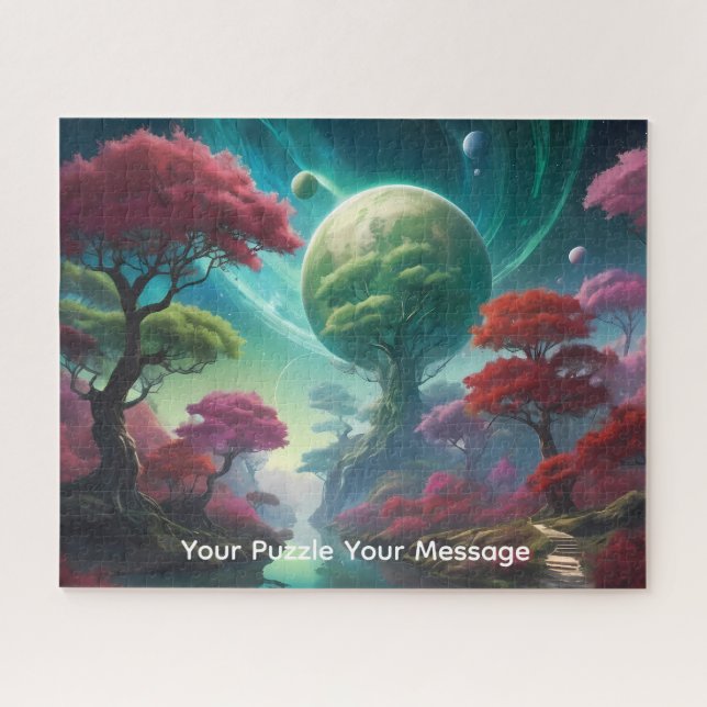 Cosmic planets & colourful worlds jigsaw puzzle (Horizontal)