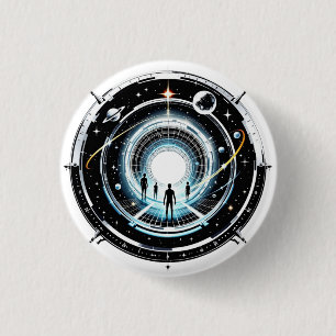 Cosmic Portal 1 Inch Round Button