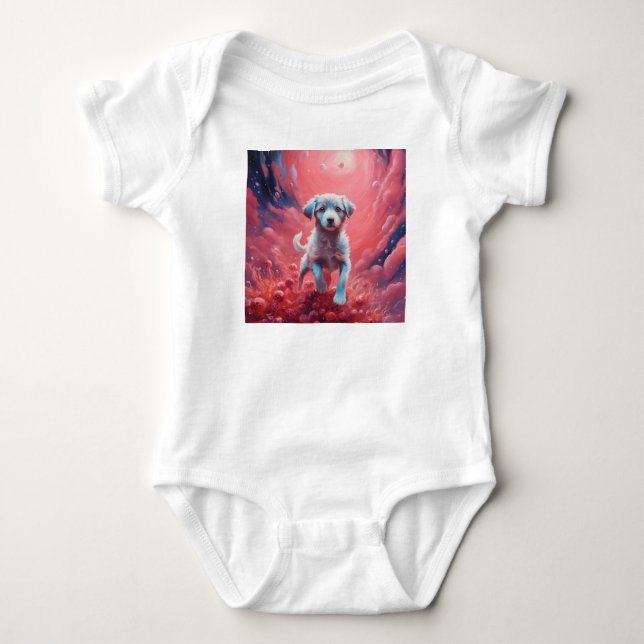 Cosmic Pup Baby Bodysuit (Front)