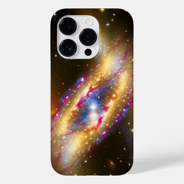Cosmic Purple Blue stars exploding night galactic Case-Mate iPhone Case (Back)
