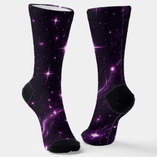 Cosmic Purple Twilight Socks