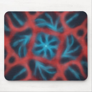 Cosmic Radial Burst Design Metal Wall Art Mouse Pad