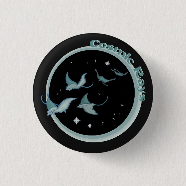 Cosmic Rays 1 Inch Round Button (Front)