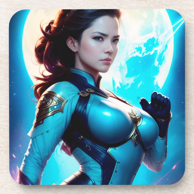 Cosmic Retro 50's Sci-Fi Nova Space Ranger Coaster (Front)