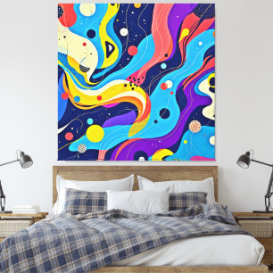 Cosmic Rhythm Art Canvas Print