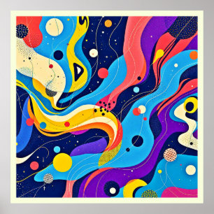 Cosmic Rhythm Art  Poster
