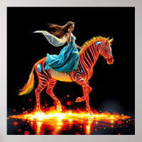 Cosmic Rider: A Blaze of Elegance