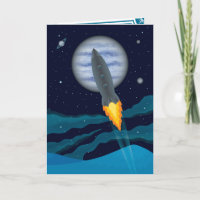 Cosmic Rocketship Scene Father's Day