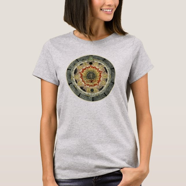 Cosmic Rose Mandala T-Shirt (Front)