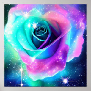 Cosmic Rose Poster