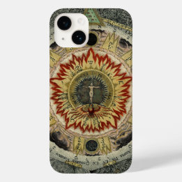 Cosmic Rose Tetragrammaton Mandala Case-Mate iPhone 14 Case