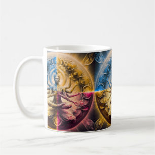 Cosmic Sacred Geometry God Mandala Mug Multi Arm