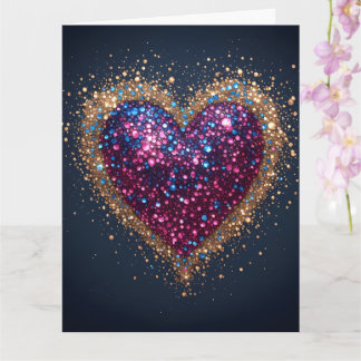 Cosmic Sacred Heart Card