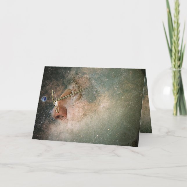 Cosmic Santa Christmas Card (Front)