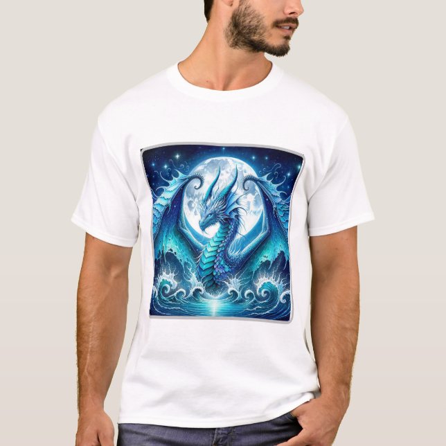 Cosmic Sea Dragon Basic T-Shirt (Front)