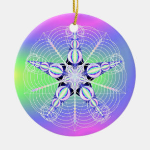 Cosmic Seed RePHIning Ceramic Ornament