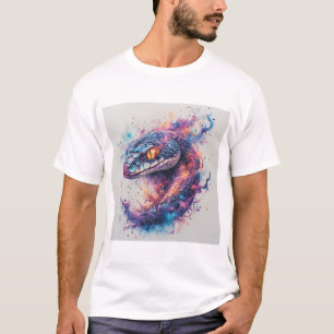 Cosmic Serpent with Glowing Scales T-Shirt