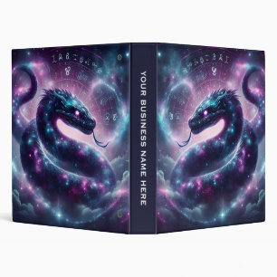 Cosmic Serpent Zodiac Galaxy Astrology Binder