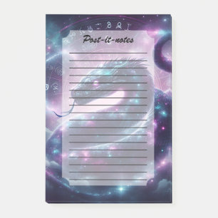 Cosmic Serpent Zodiac Galaxy Astrology Post-it Notes