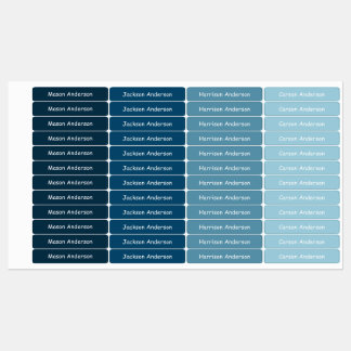 Cosmic shades Name labels for boys water proof 