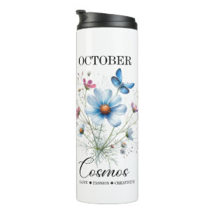 Cosmic Sip • October Birth Flower Thermal Tumbler