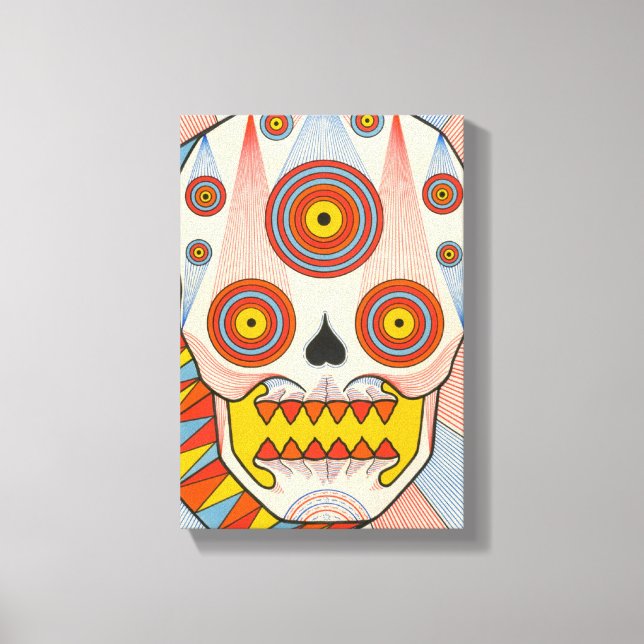 cosmic skull canvas print (Front)