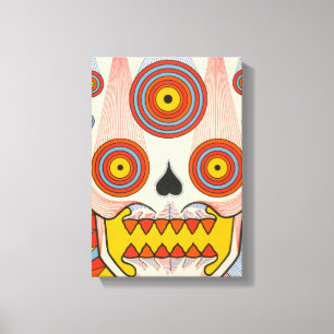 cosmic skull canvas print