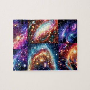 Cosmic smartkid outerspace night sky stars image jigsaw puzzle