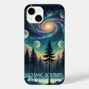 Cosmic Solitude Galaxy Forest • Moon Phases Case-Mate iPhone 14 Case