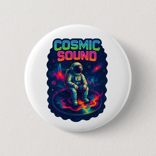 Cosmic Sound 2 Inch Round Button (Front)