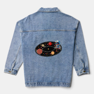 Cosmic Sound Sweatshirt Denim Jacket