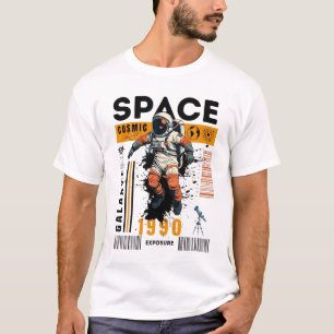 "Cosmic Space Astronaut 1990 Exposure Galaxy T-Shi T-Shirt
