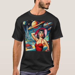 Cosmic Space Illustration T-Shirt