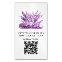 *~* Cosmic Sparkling Magical Magenta QR Crystal