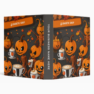 Cosmic Spooky Alien Pumpkin Party Binder