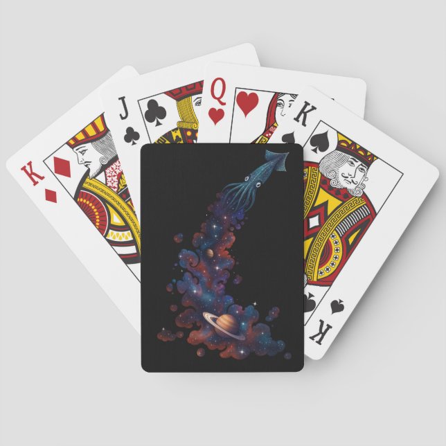 Cosmic Squid Space Odyssey  Playing Cards (Back)