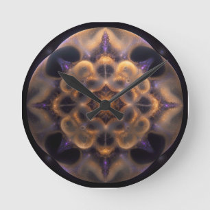 COSMIC STAR SYMMETRY ROUND CLOCK