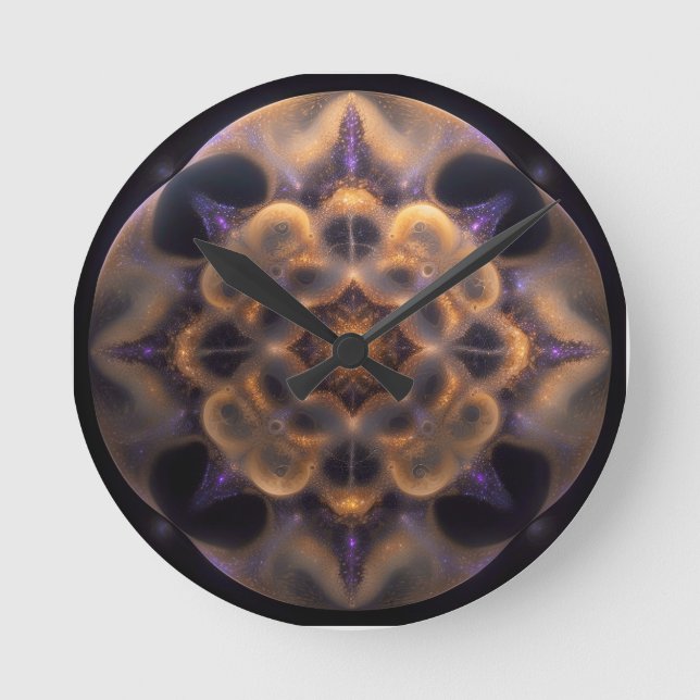 COSMIC STAR SYMMETRY ROUND CLOCK (Front)