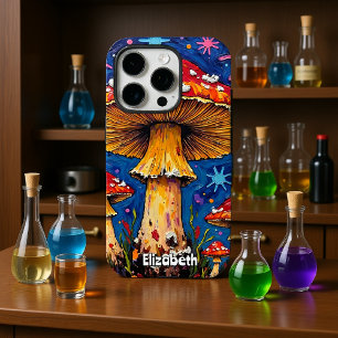 Cosmic Starburst Mushroom iPhone 16 Pro Case