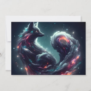 Cosmic Starlight Fox Spirit Fantasy Animal Announcement