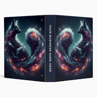 Cosmic Starlight Fox Spirit Fantasy Animal Binder