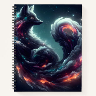 Cosmic Starlight Fox Spirit Fantasy Animal Notebook
