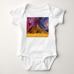 cosmic storm above egypt baby bodysuit